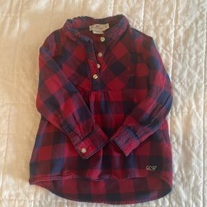 Vineyard vines flannel top